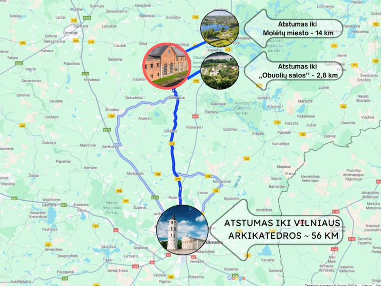 Parduodamas namas Kranto g., Ambraziškių k., Molėtų r. sav., 3996 m2 ploto, 3 aukštai 36