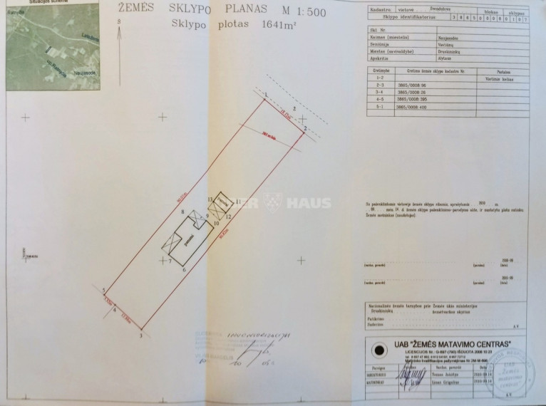 Parduodamas namų valdos paskirties sklypas Naujasodės g., Naujasodės k., Druskininkų sav., 16.41 a ploto 10