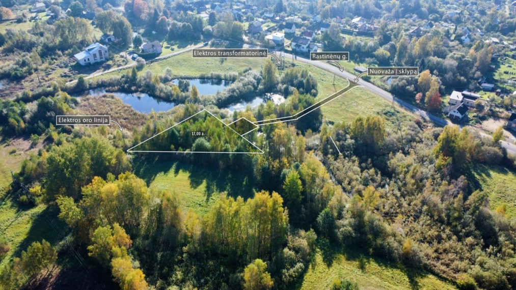 Parduodamas  sklypas Rastinėnų g., Rastinėnų k., Vilniaus r. sav., 17 a ploto 6