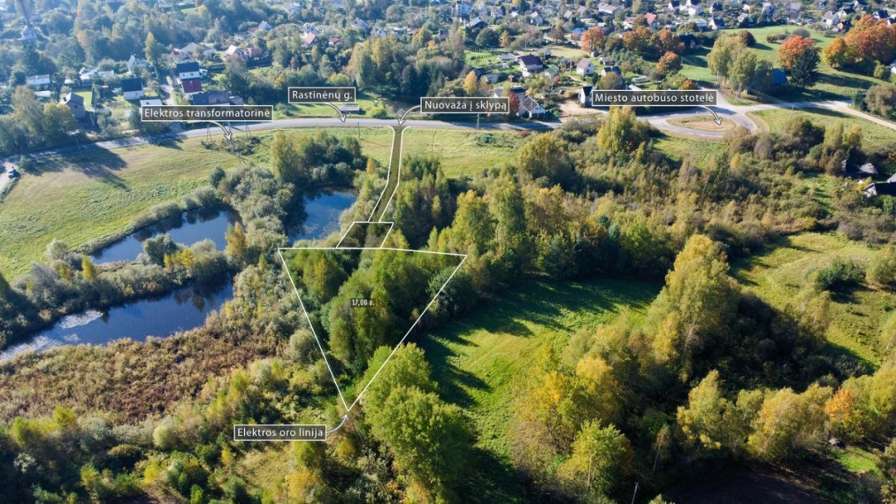 Parduodamas  sklypas Rastinėnų g., Rastinėnų k., Vilniaus r. sav., 17 a ploto 7