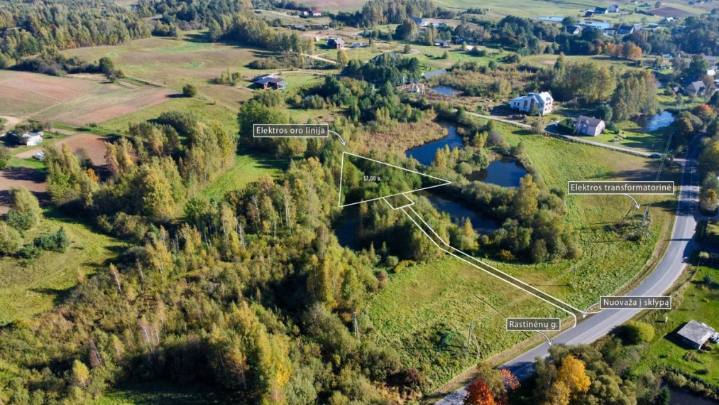 Parduodamas  sklypas Rastinėnų g., Rastinėnų k., Vilniaus r. sav., 17 a ploto 8