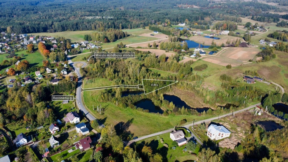 Parduodamas  sklypas Rastinėnų g., Rastinėnų k., Vilniaus r. sav., 17 a ploto 9