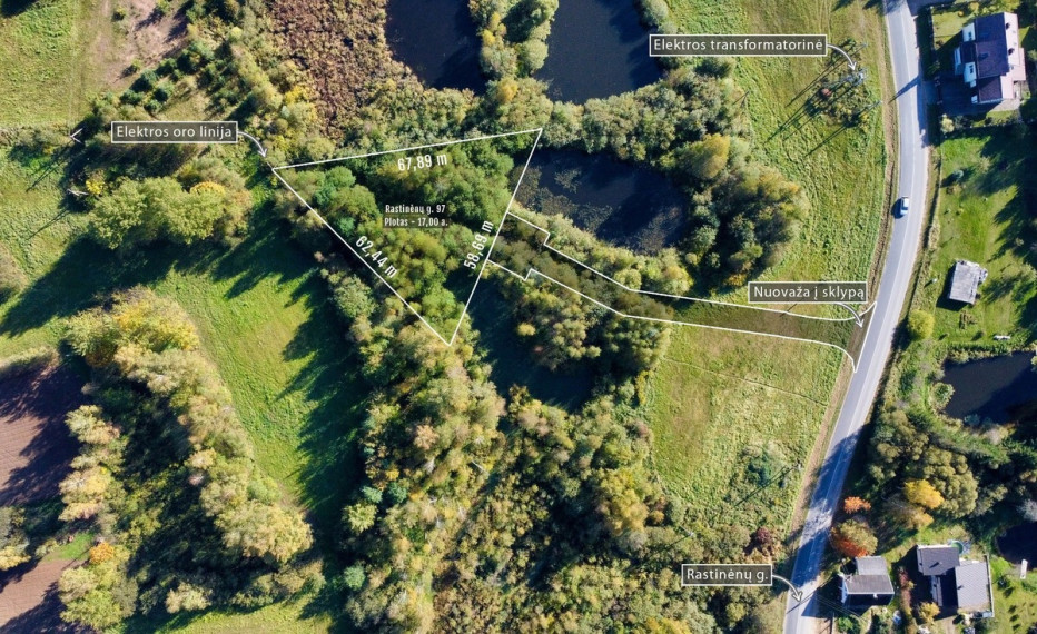 Parduodamas  sklypas Rastinėnų g., Rastinėnų k., Vilniaus r. sav., 17 a ploto 11