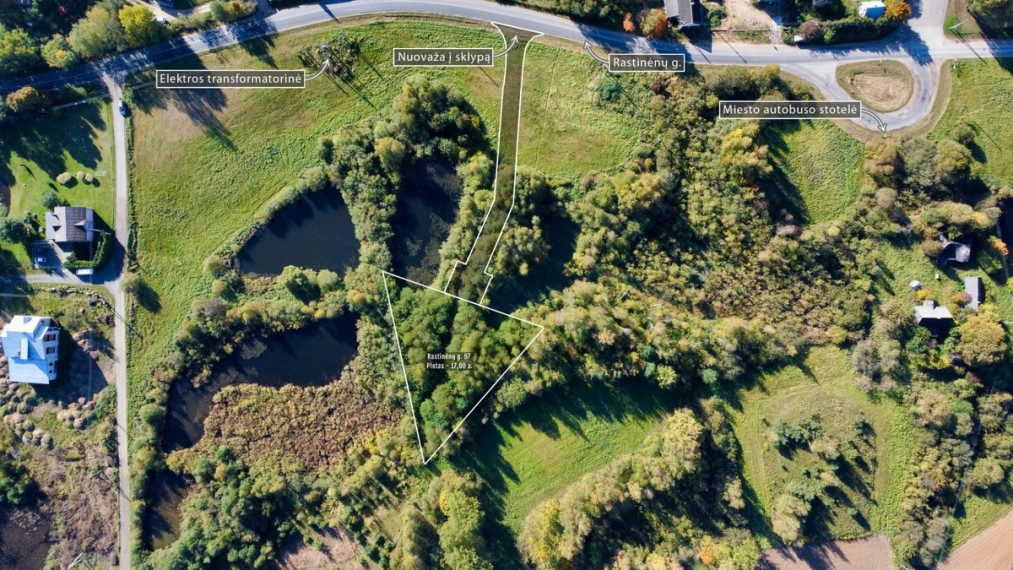 Parduodamas  sklypas Rastinėnų g., Rastinėnų k., Vilniaus r. sav., 17 a ploto 12