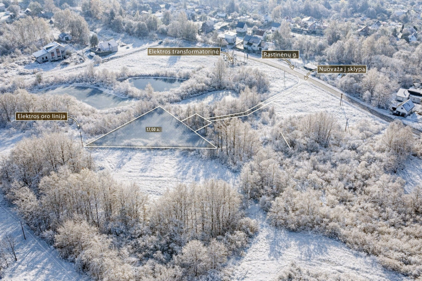 Parduodamas  sklypas Rastinėnų g., Rastinėnų k., Vilniaus r. sav., 17 a ploto 1