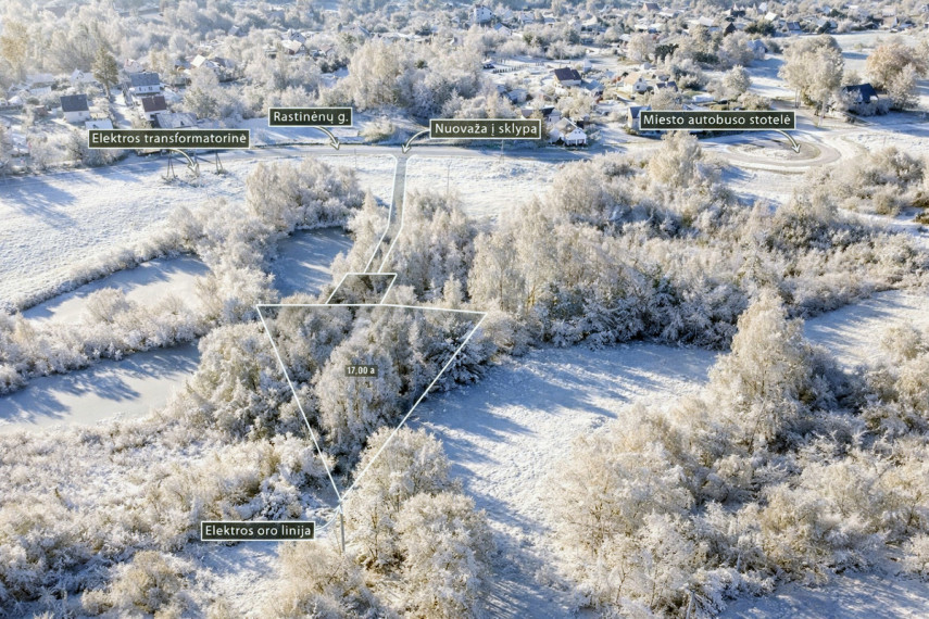 Parduodamas  sklypas Rastinėnų g., Rastinėnų k., Vilniaus r. sav., 17 a ploto 2