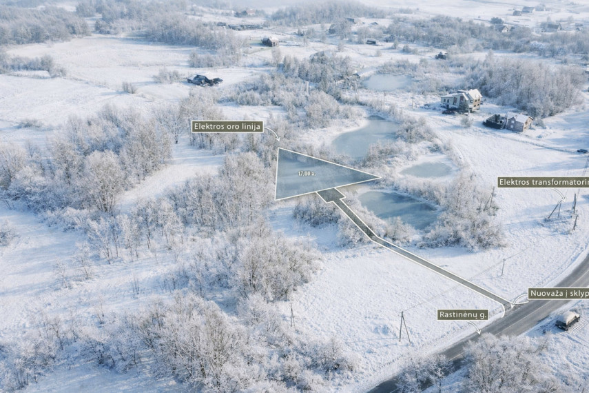 Parduodamas  sklypas Rastinėnų g., Rastinėnų k., Vilniaus r. sav., 17 a ploto 3