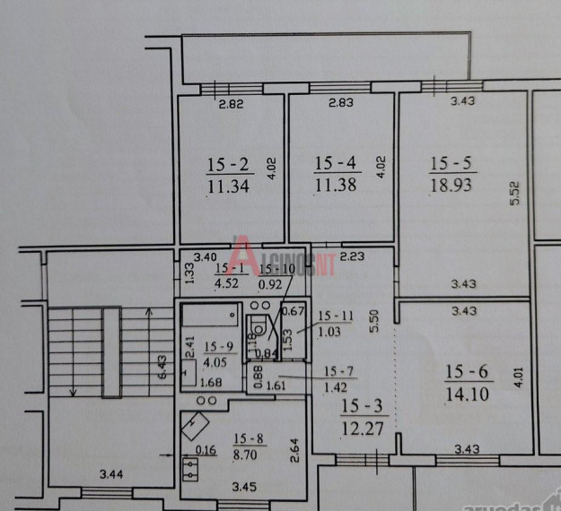 Parduodamas butas Brožynų g., Bandužiai, Klaipėdos m., Klaipėdos m. sav., 89 m² ploto 4 kambariai 11