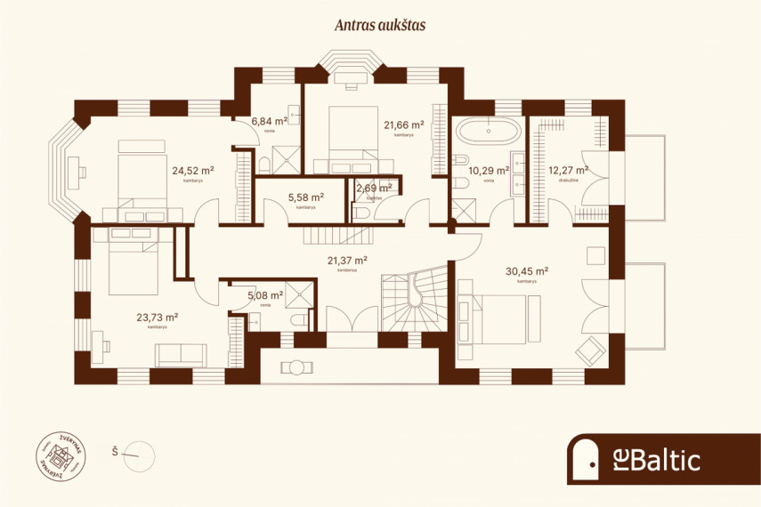 Parduodamas namas S. Moniuškos g., Žvėrynas, Vilniaus m., Vilniaus m. sav., 499 m2 ploto, 2 aukštai 37