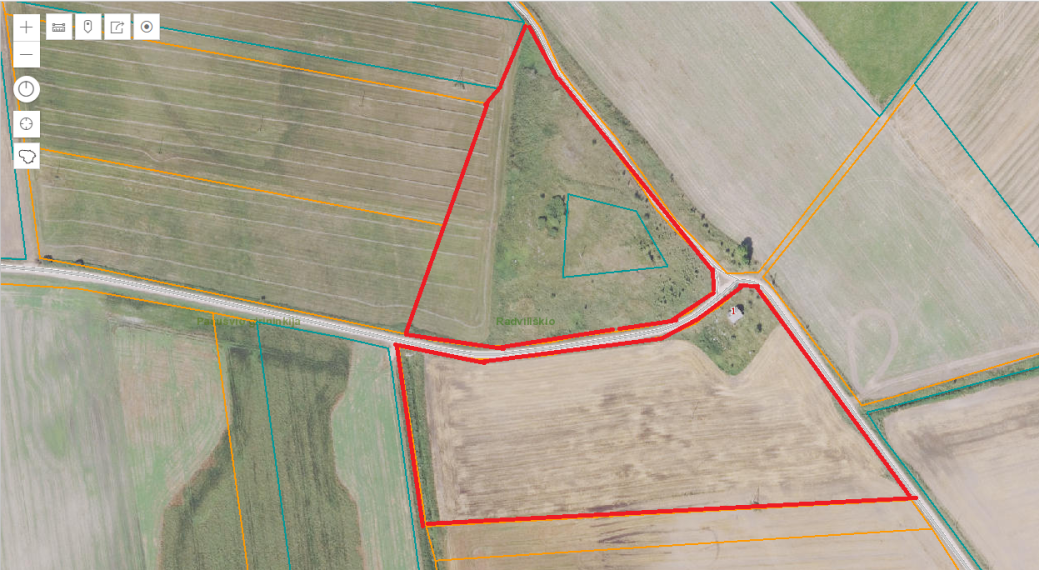 Parduodamas sklypas Valatkiškių k., Radviliškio r. sav., 531.00 a ploto 1