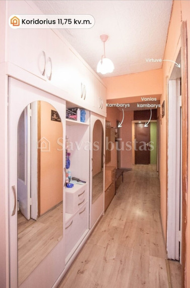 Parduodamas butas Kuršėnų m., Šiaulių r. sav., 64.55 m2 ploto, 3 kambariai 15