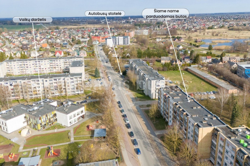 Parduodamas butas Kuršėnų m., Šiaulių r. sav., 64.55 m2 ploto, 3 kambariai 24