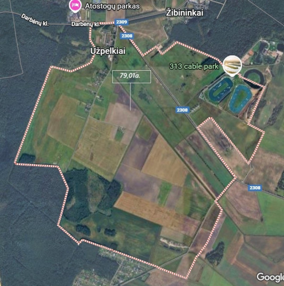 Parduodamas  sklypas Užpelkių k., Kretingos r. sav., 79.1 a ploto 3