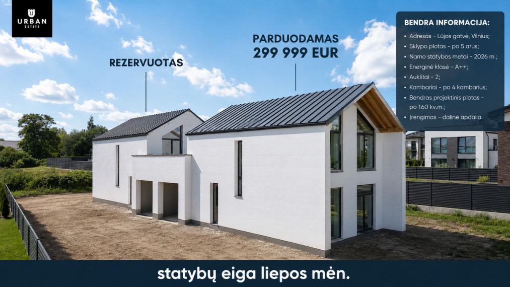 Parduodamas namas Lūjos g., Pilaitėje, Vilniuje, 160 kv.m ploto 3