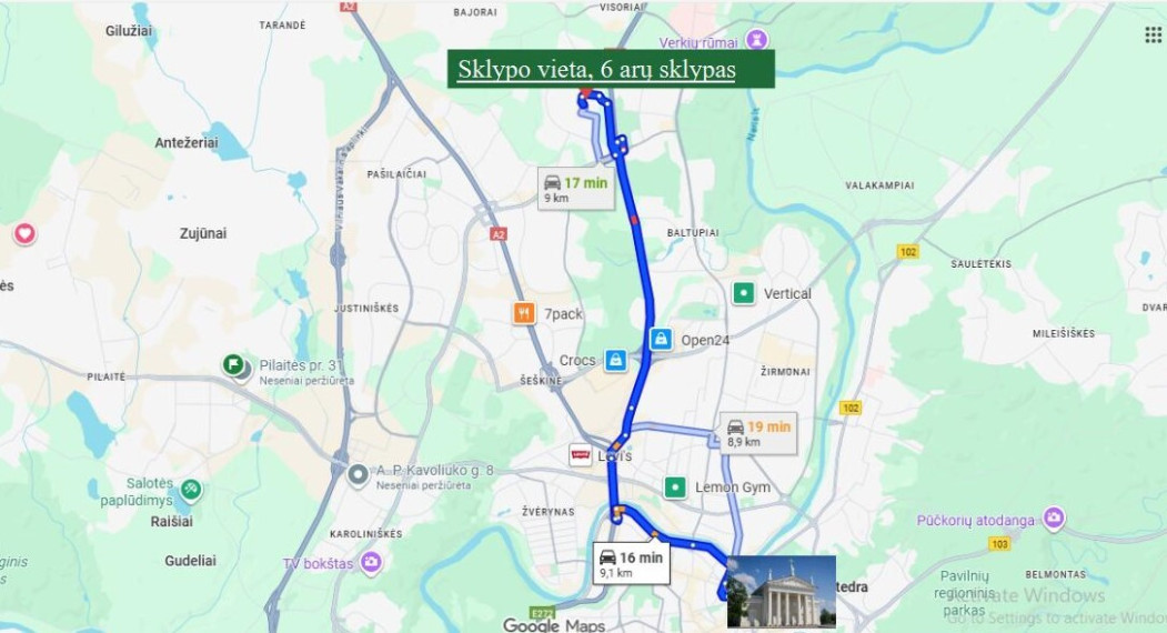 Parduodamas namų valdos paskirties sklypas Visorių g. 15, Visoriai, Vilniaus m., Vilniaus m. sav., 6 a ploto 29