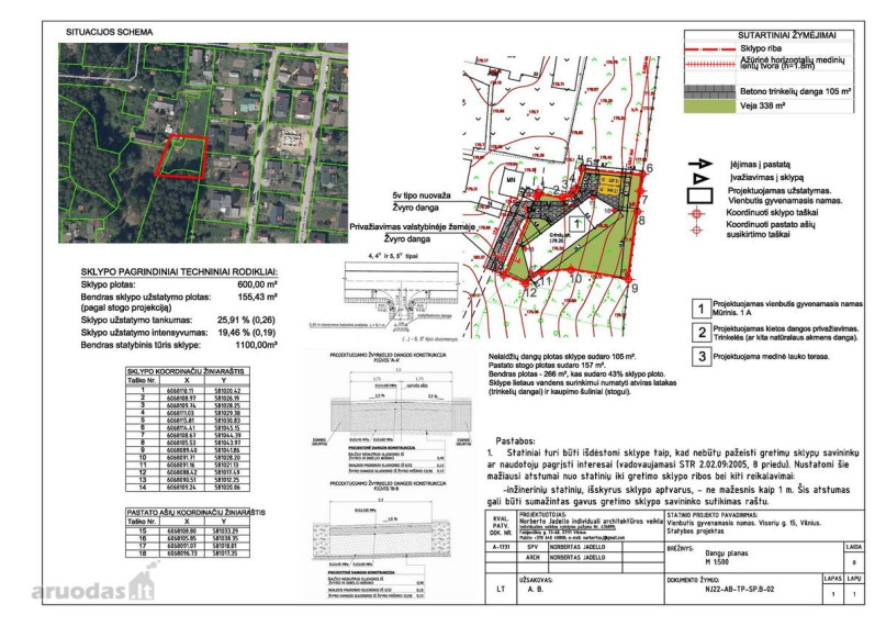 Parduodamas namų valdos paskirties sklypas Visorių g. 15, Visoriai, Vilniaus m., Vilniaus m. sav., 6 a ploto 16
