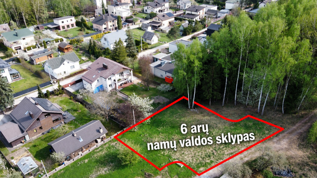Parduodamas namų valdos paskirties sklypas Visorių g. 15, Visoriai, Vilniaus m., Vilniaus m. sav., 6 a ploto 3