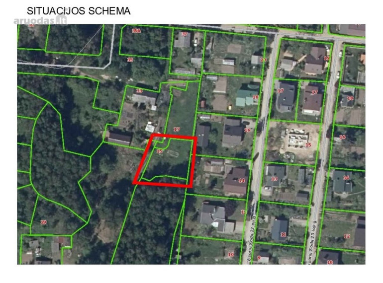 Parduodamas namų valdos paskirties sklypas Visorių g. 15, Visoriai, Vilniaus m., Vilniaus m. sav., 6 a ploto 30