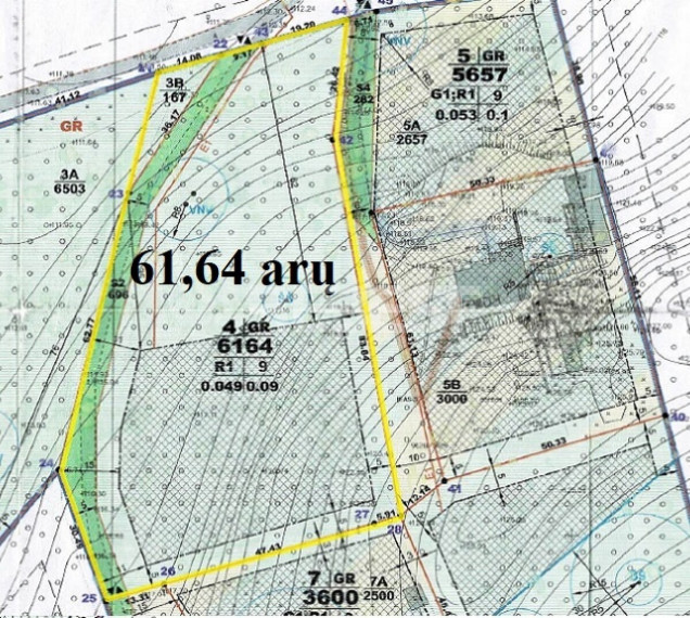 Parduodamas namų valdos paskirties sklypas Miško g., Bubių k., Šiaulių r. sav., 61.64 a ploto 5