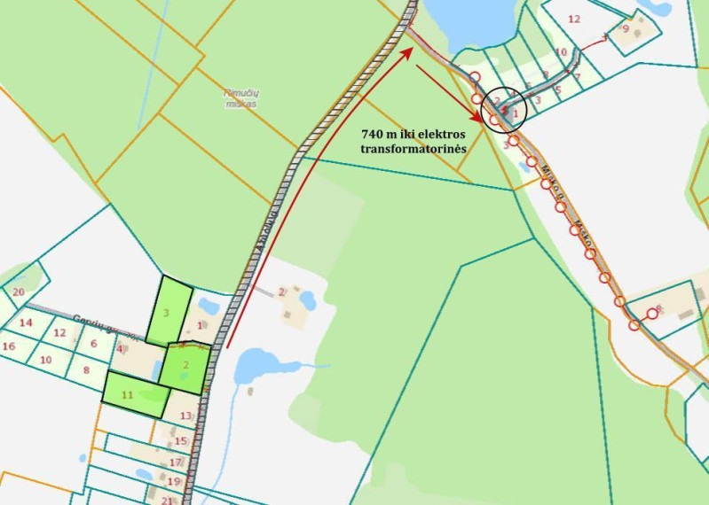 Parduodamas  sklypas Gervių g., Dailidžionių k., Širvintų r. sav., 46 a ploto 7