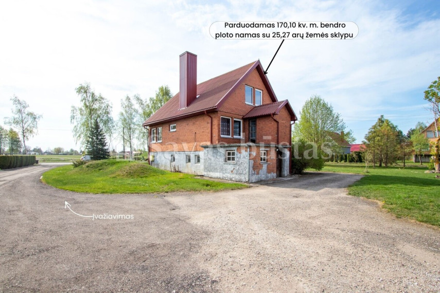 Parduodamas namas Naisių k., Šiaulių r. sav., 170.1 m2 ploto, 2 aukštai 4