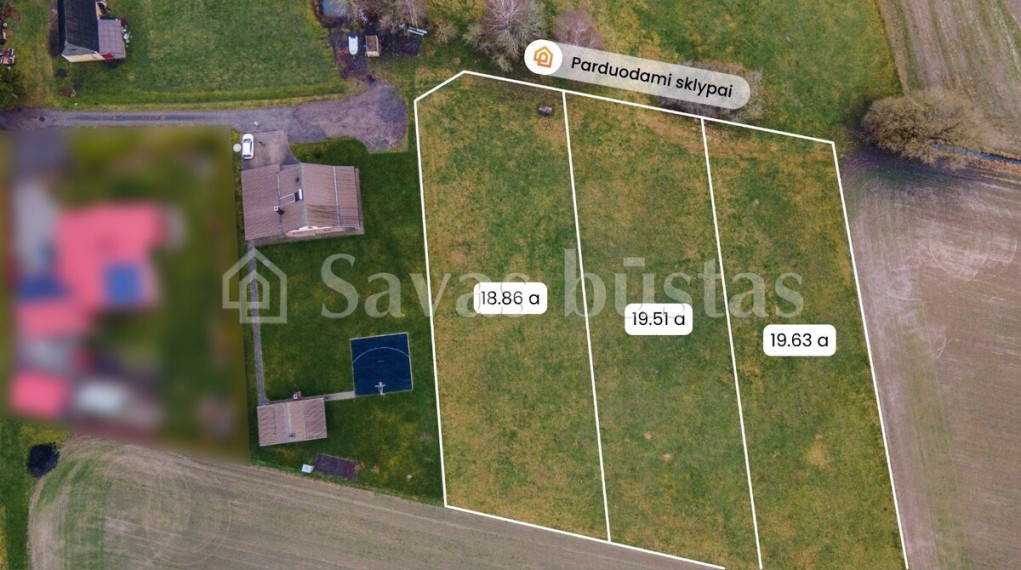 Parduodamas  sklypas Tirkšlių mstl., Mažeikių r. sav., 18 a ploto 3