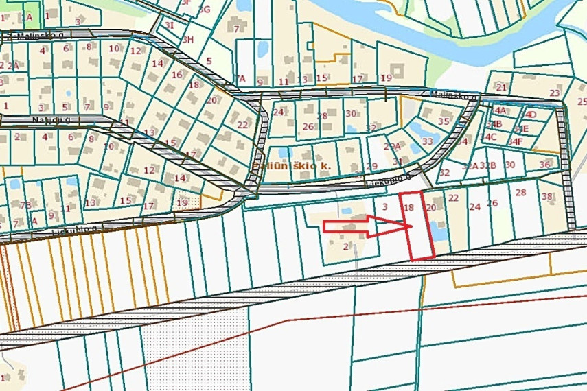 PARDUODAMAS 40 ARŲ GYVENAMOSIOS PASKIRTIES SKLYPAS LIEKUPIO G. 18, PALIŪNIŠKYJE, PANEVĖŽIO PRIEMIESTYJE 18