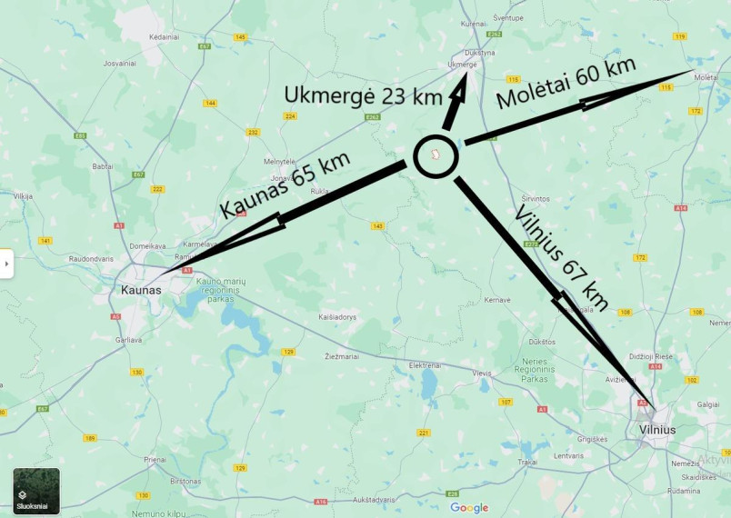 Parduodamas sklypas Draugystės g., Antakalnio k., Ukmergės r. sav., 130.00 a ploto 14