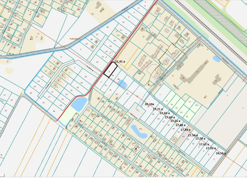 Parduodamas namų valdos paskirties sklypas Alksnių g., Toliočių k., Šiaulių r. sav., 17.92 a ploto 2