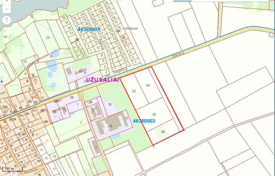 Parduodamas  sklypas Taikos g., Užusalių k., Jonavos r. sav., 607 a ploto 3