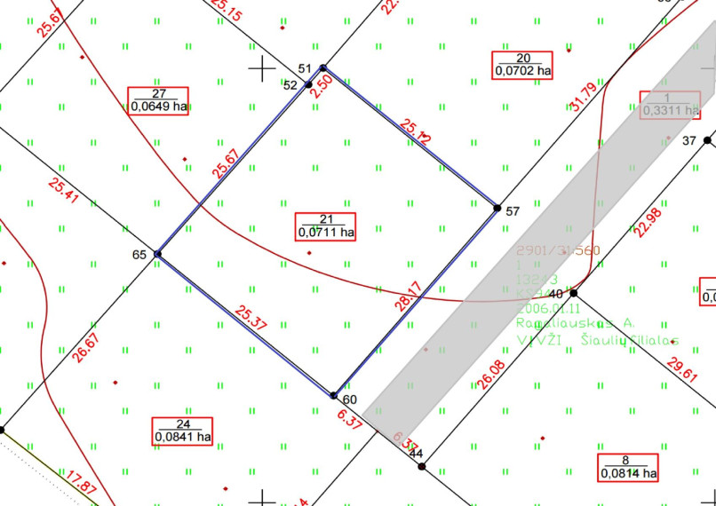 Parduodamas sklypas Mažosios Lietuvos g., Lieporiai, Šiaulių m., Šiaulių m. sav., 7.11 a ploto 3