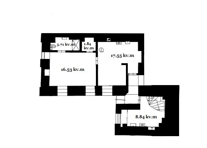 Parduodamas butas Užupio g., Užupis, Vilniaus m., Vilniaus m. sav., 61.69 m2 ploto, 3 kambariai 13