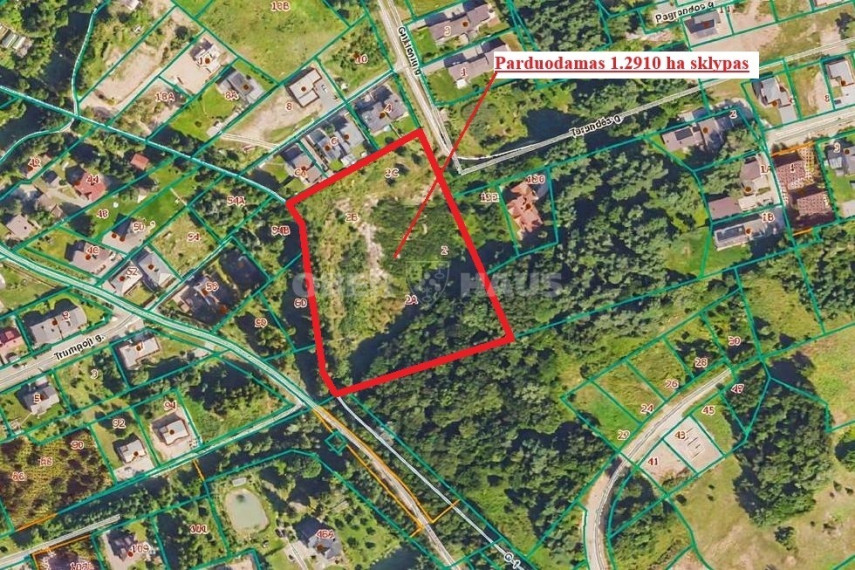 Parduodamas namų valdos paskirties sklypas Grikienių g., Tarandė, Vilniaus m., Vilniaus m. sav., 129.1 a ploto 2