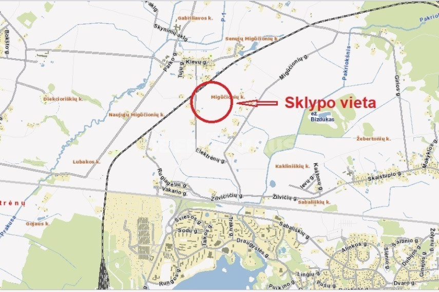 Parduodamas komercinės paskirties sklypas Migūčionių k., Elektrėnų sav., 1463.84 a ploto 6