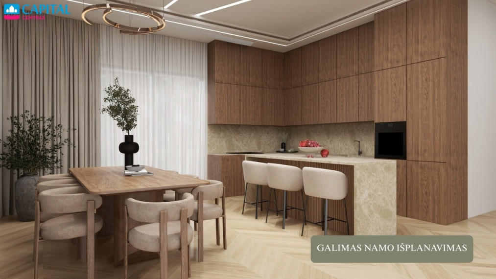 Parduodamas namas Slėnio g., Mykoliškių k., Vilniaus r. sav., 165 m2 ploto, 1 aukštai 24