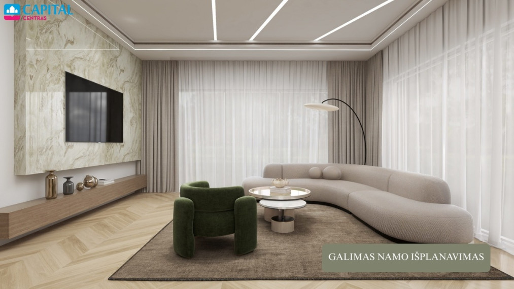Parduodamas namas Slėnio g., Mykoliškių k., Vilniaus r. sav., 165 m2 ploto, 1 aukštai 28