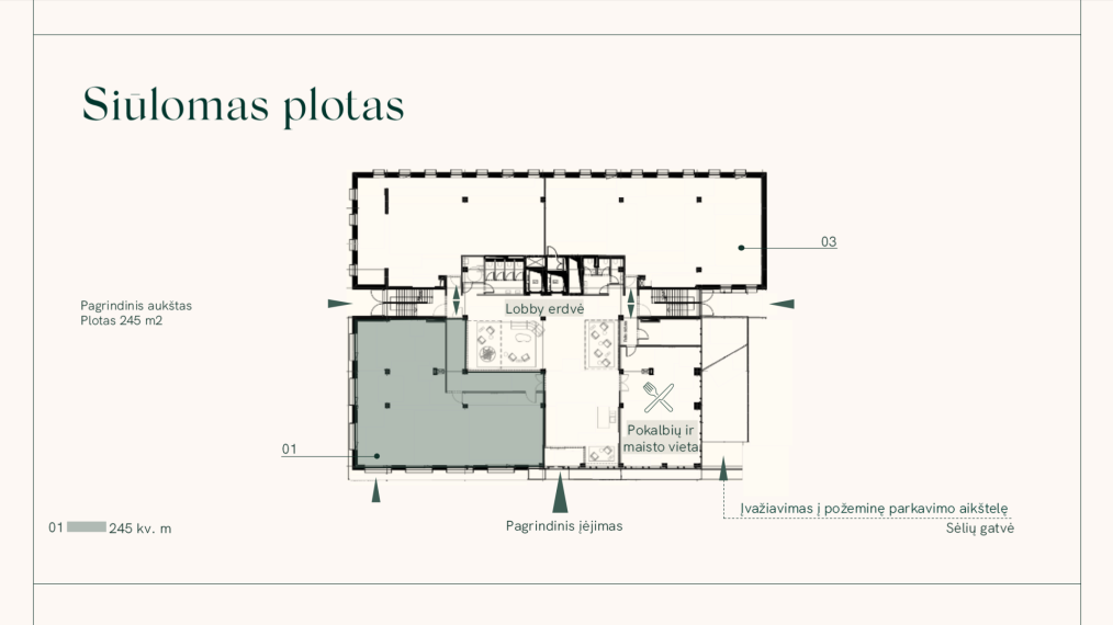Nuomojamos patalpos Sėlių g., Žvėrynas, Vilniaus m., Vilniaus m. sav., 245.00 m² ploto 7