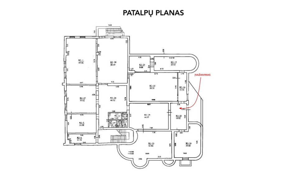 Nuomojamos gamybinės, kitos paskirties, paslaugų, prekybos, sandėliavimo patalpos Meistrų g., Kirtimai, Vilniaus m., Vilniaus m. sav., 493 m2 ploto 12