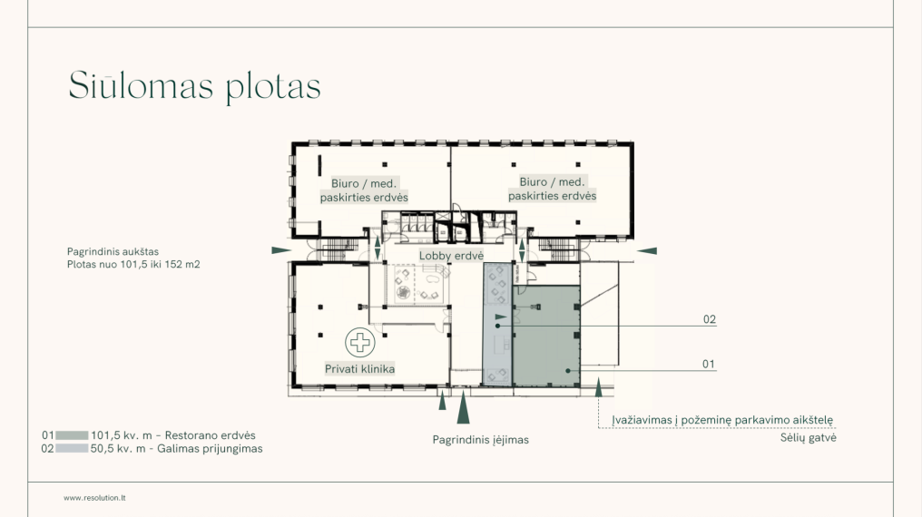 Nuomojamos patalpos Sėlių g., Žvėrynas, Vilniaus m., Vilniaus m. sav., 130.00 m² ploto 2