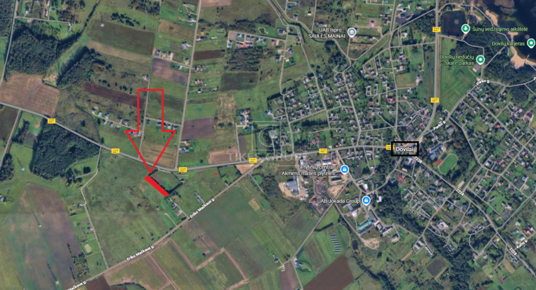 Parduodamas  sklypas Dovilų mstl., Klaipėdos r. sav., 31 a ploto 3