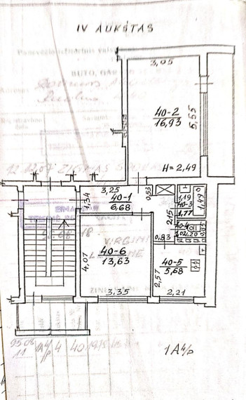 Parduodamas butas Ruokio g., Akademijos mstl., Kėdainių r. sav., 45.71 m² ploto 2 kambariai 17
