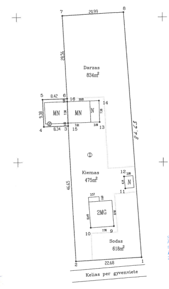 Parduodamas butas Aušros g., Smilgių k., Biržų r. sav., 53.55 m² ploto 2 kambariai 9