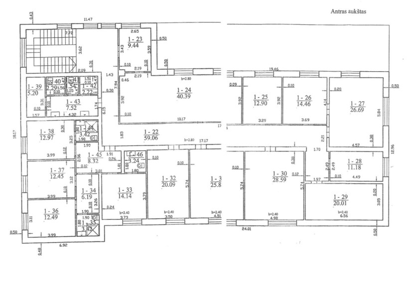 Parduodamos administracinės, gamybinės, sandėliavimo patalpos Rudaminos g., Skaidiškių mstl., Vilniaus r. sav., 901.73 m2 ploto 19
