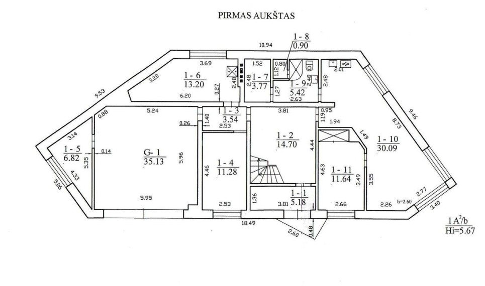 Parduodamas namas Taikos al., Centras, Panevėžio m., Panevėžio m. sav., 265.33 m2 ploto, 2 aukštai 25