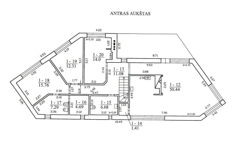 Parduodamas namas Taikos al., Centras, Panevėžio m., Panevėžio m. sav., 265.33 m2 ploto, 2 aukštai 26