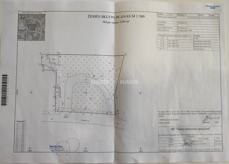 Parduodamas komercinės paskirties sklypas Šventosios g., Šventoji, Palangos m., Palangos m. sav., 32.09 a ploto 4