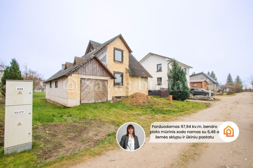 Parduodamas namas Raizgių k., Šiaulių r. sav., 97.94 m2 ploto, 2 aukštai 1