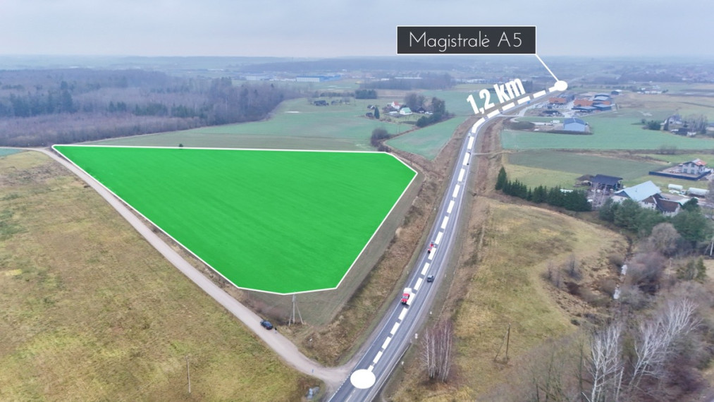 Parduodamas  sklypas Gluosnių g., Pagirių k., Kauno r. sav., 408.98 a ploto 4