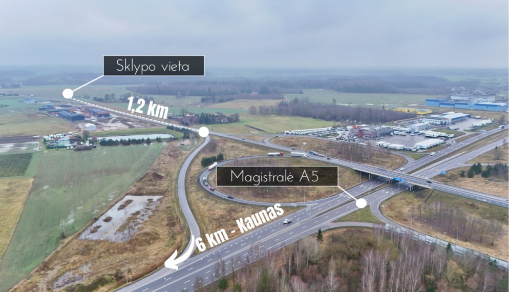 Parduodamas  sklypas Gluosnių g., Pagirių k., Kauno r. sav., 408.98 a ploto 2