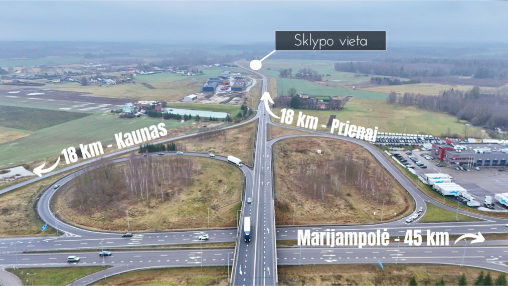 Parduodamas  sklypas Gluosnių g., Pagirių k., Kauno r. sav., 408.98 a ploto 1
